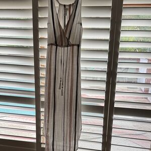 L*Space Sheer Maxi Cover up with Stripes